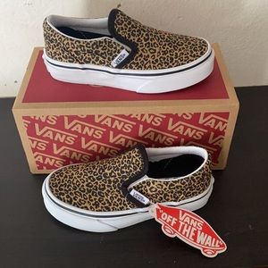 Vans leopard slip on